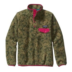 Patagonia Olive Women's Lightweight Synchilla® Snap-T® Pullover